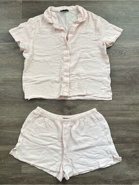 NWOT Cotton Gauze Pajama Set